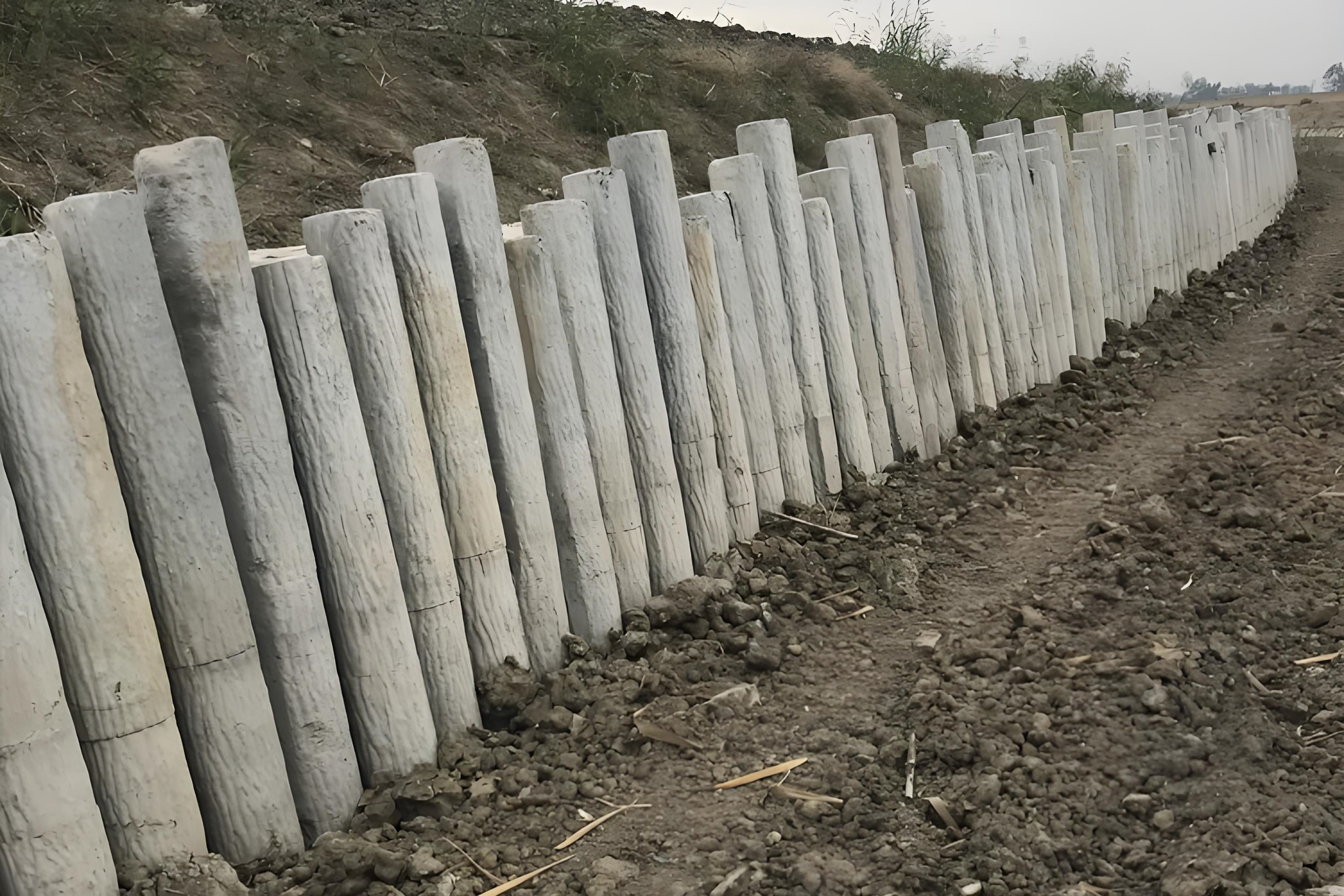 云南水泥樁施工專業(yè)施工隊-挖機打仿木樁怎么打？