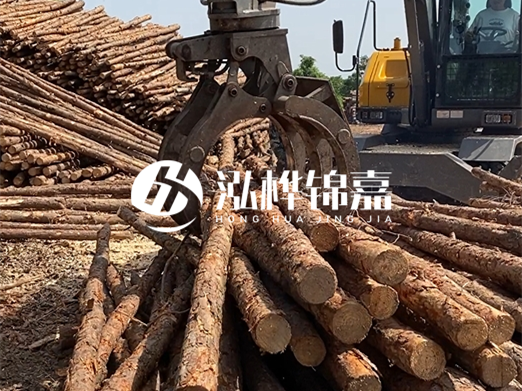 松木樁批發(fā)廠家泓樺錦嘉-松木樁樁尖為什么要削成三棱錐？